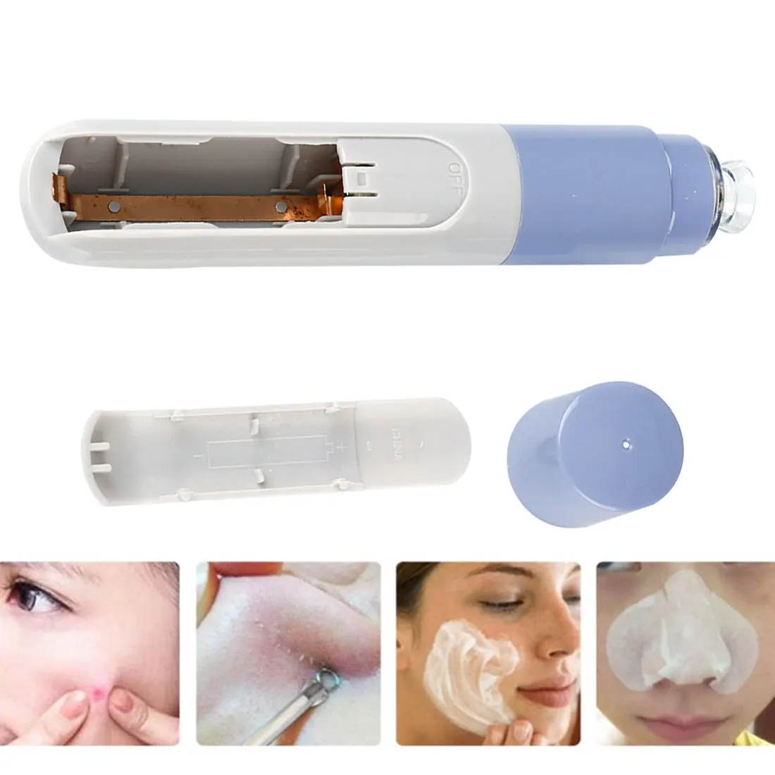 

Pore Cleaner Facial Skin Cleaner Blackhead Acne Electric Cleaner Electric Facial Dirt Acne Remover Massage Tool