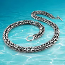 Envío libre!!! hombres marca de joyería nuevo collar de cadena de plata Tailandés de la moda de los hombres, maneras antiguas del Restablecimiento de la joyería