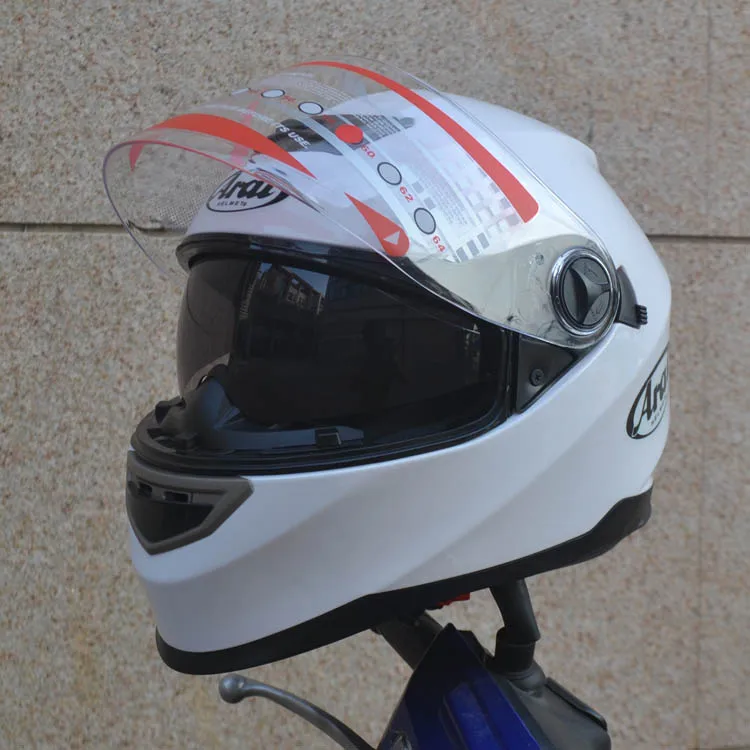 Гоночный шлем с двойными линзами мотоциклетный шлем, защитные очки для мужчин и женщин, рыцарский шлем - Цвет: B