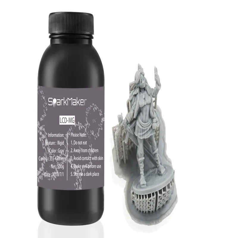 

Sparkmaker Uv Resin 3d Filament Lcd/sla 3d Printer Printing Materials Hard Liquid 500g 405nm Uv Reisn 3d Mold