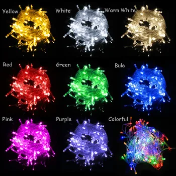 

10M 100leds AC220V Colorful Holiday Led Lighting Waterproof Outdoor Decoration Lights Fairy Xmas Garland Led String Light