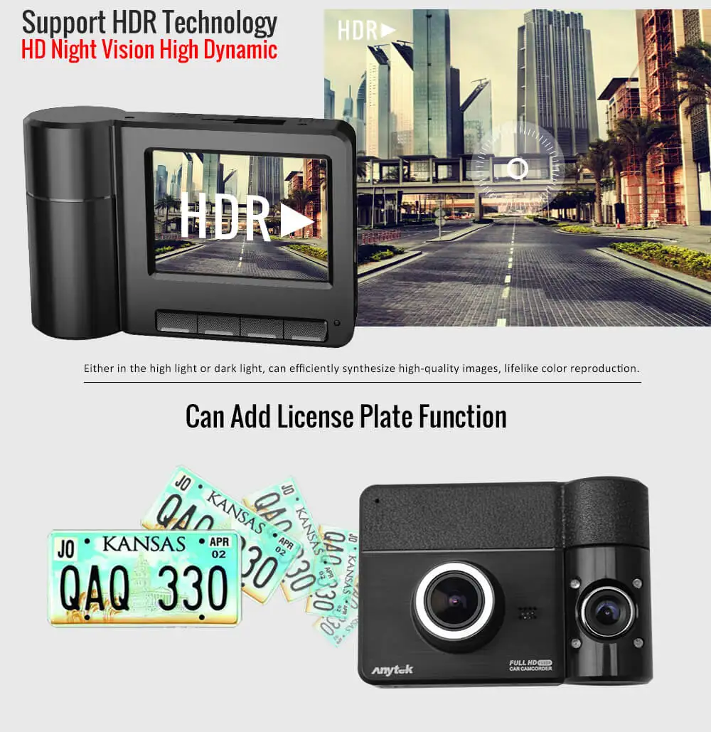 Anytek B60 Car DVR Dash Camera Detector (8)