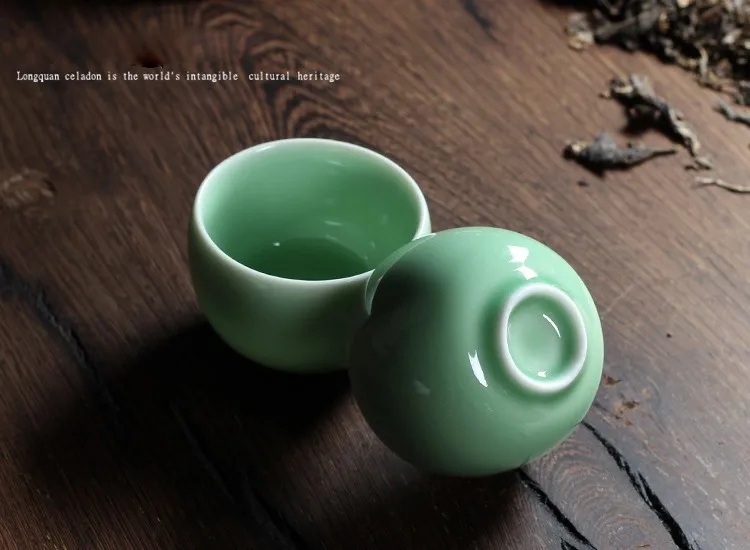 1 шт шесть цветов Китайский Longquan Celadon фарфоровые Gaiwan чайные чашки фарфоровая чаша 100 мл китайский заварочный чайник Celadon Crackle чайная чашка