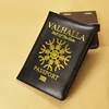Valhalla Passport Cover Mythological Story Travel Wallet Covers for Passports Pu Leather Black Case Passport Protector ► Photo 2/6