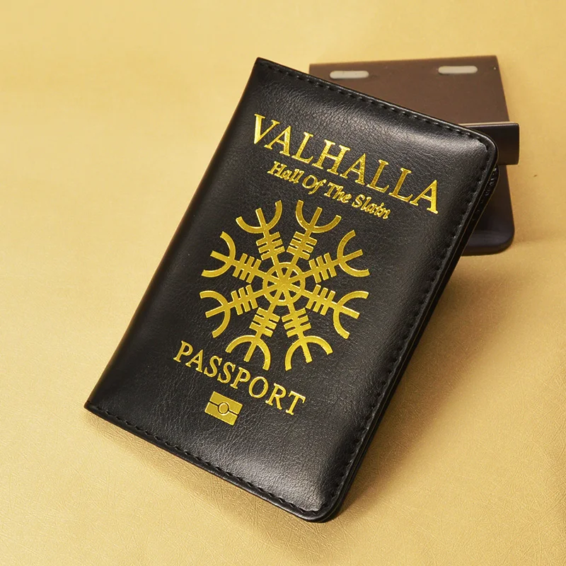 Valhalla جواز غطاء الأسطوري قصة محفظة سفر يغطي ل جوازات السفر بو الجلود أسود حالة حامي جواز Valhalla جواز غطاء الأسطوري قصة محفظة سفر يغطي ل جوازات السفر بو الجلود أسود حالة حامي جواز