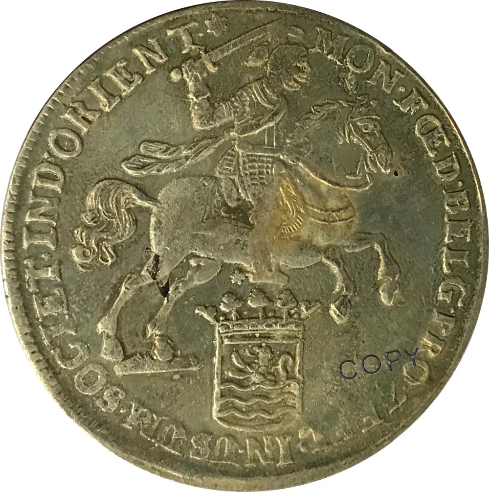 1740 Netherlands 1 Ducaton Cupronickel Plated Silver Copy Coin | Дом и сад