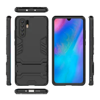 

50PCS Stand Armor Phone Holder Case For Huawei P30 Pro P20 Lite P10 Plus P8 Y9 2019 Y7 Y6 Pro Y5 2018 Y3 2017 ShockProof Cover