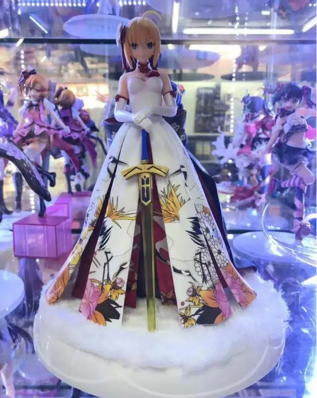 Saber Fate/Grand Order, сексуальное кимоно, фигурка, аниме, фигурка, раскрашенная саблей, модель, кукла, коллекционная фигурка, игрушка в подарок