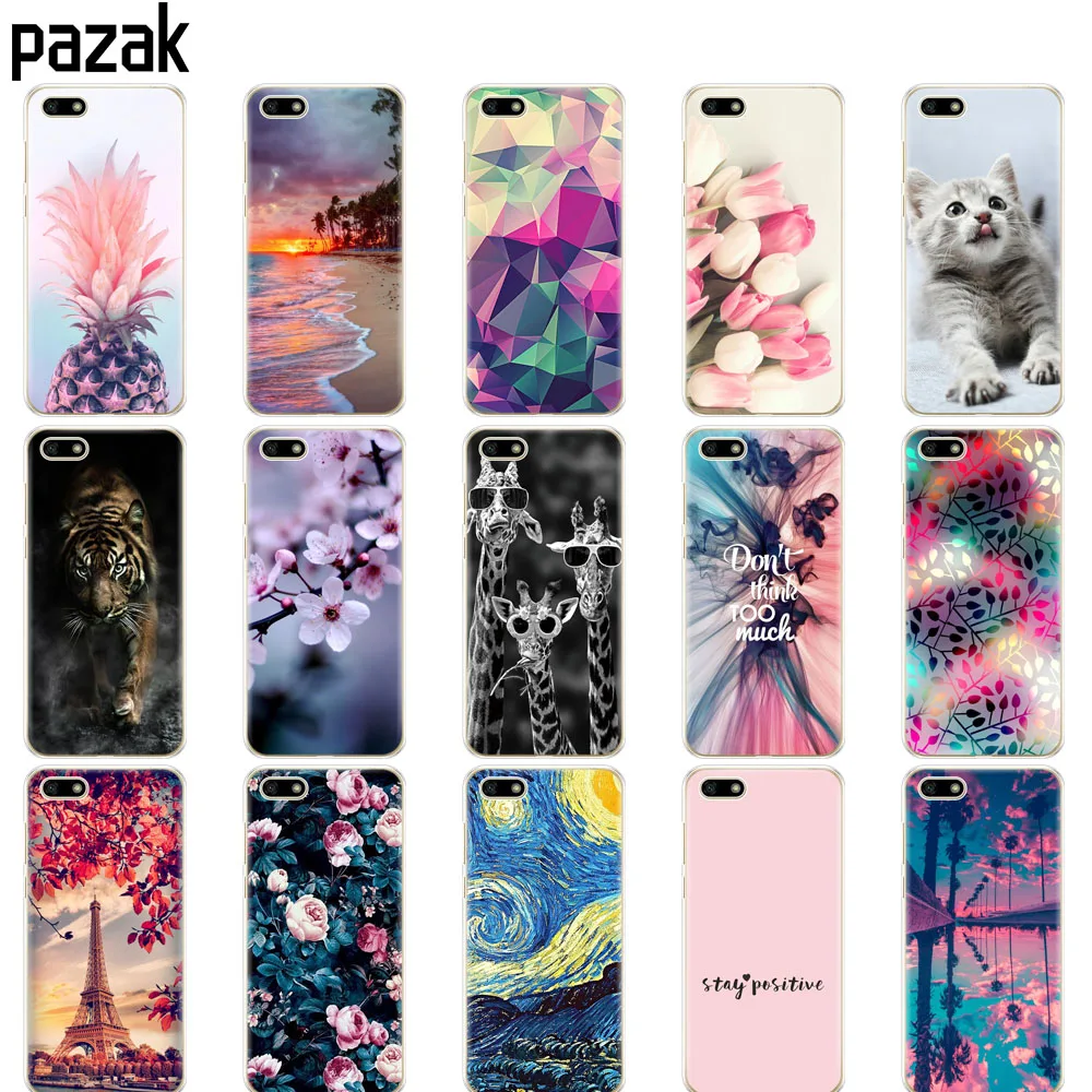 

case For Honor 7A Case coque DUA L22 5.45" inch Soft Tpu silicon Phone cover on for Huawei Honor 7A 7 A Russian version bumper