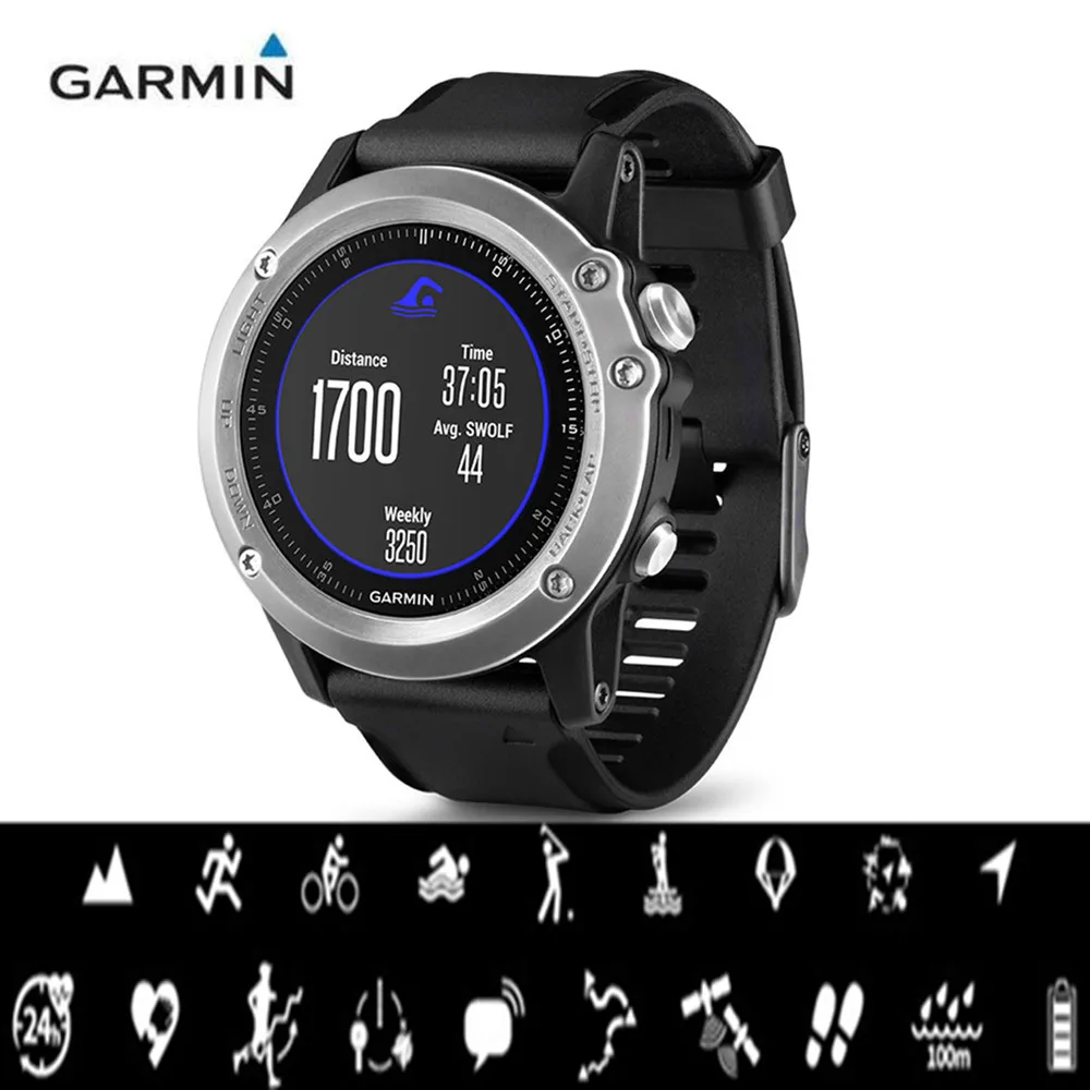 Garmin Fenix 3 HR Smart Watch Bluetooth 4.0 100m Waterproof 1.2 Inch Sports Smart Watch All-Weather Optical Heart Rate Monitor цена Garmin Fenix 3 HR Smart Watch Bluetooth 4.0 100m Waterproof 1.2 Inch Sports Smart Watch All-Weather Optical Heart Rate Monitor цены онлайн