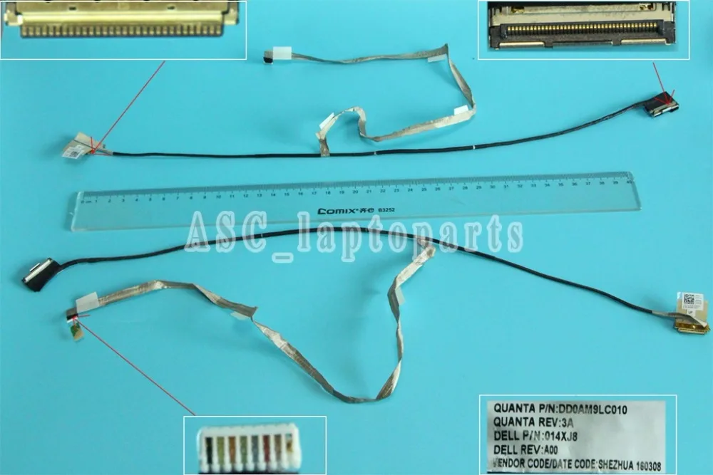 New Original LCD LED Video Flex Cable For DELL Inspiron 7000 7557 7559 15.6&quot 30Pin Without Touch Laptop Screen Display | Компьютеры и