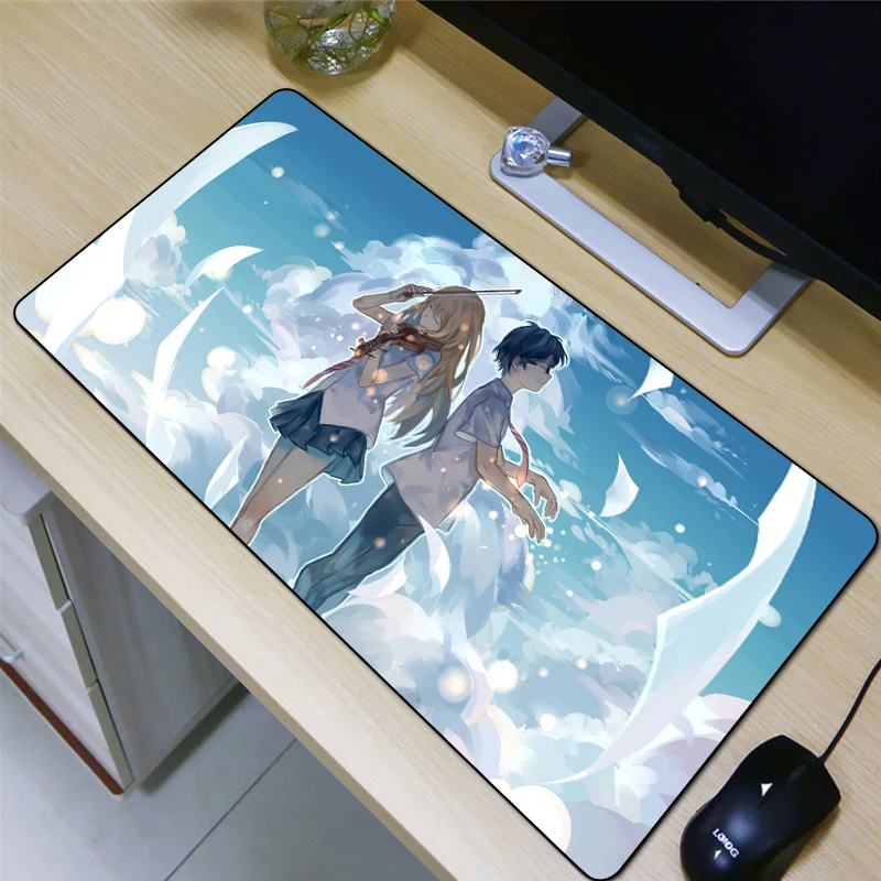 

80*40cm Your Lie in April mouse pad Girls'favorite style Bottom antiskid Player selection High-quality peripherals for computers