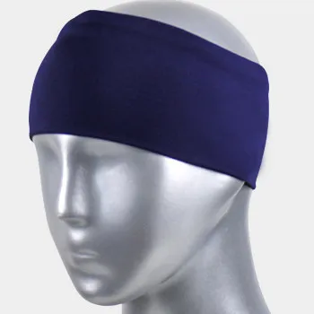 9 см Широкий Sweatband дышащие спортивные повязки для волос чистый цвет головная повязка высокой эластичности, для бега фитнес тренажерный зал Йога повязка для волос для мужчин и женщин - Цвет: Sweatband-DB