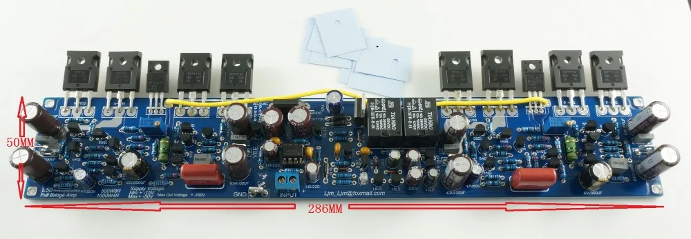 L50 amplifier board 500W Mono 8ohm Full Bridge IRFP140N IRFP9140N power audio amplifier board L50 amplifier board 500W Mono 8ohm Full Bridge IRFP140N IRFP9140N power audio amplifier board