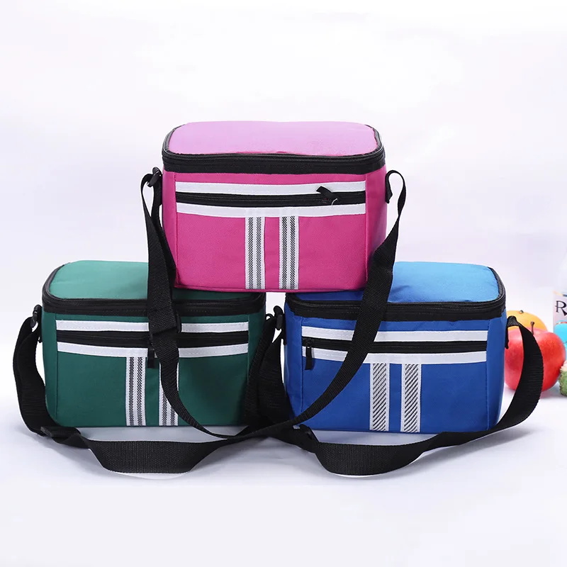 

Oxford cloth insulation lunch bag creative fruit ice pack aluminum foil waterproof Warmer with shoulder food keeper bag