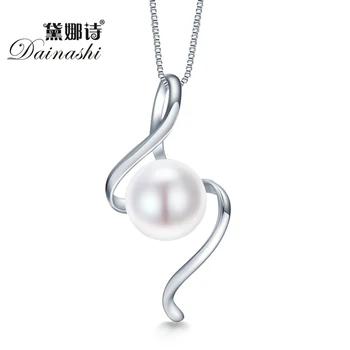 

Dainashi Sterling Silver Jewelry Summer Style pendant necklace for women fine pearl jewelry with box chain for buyer gift