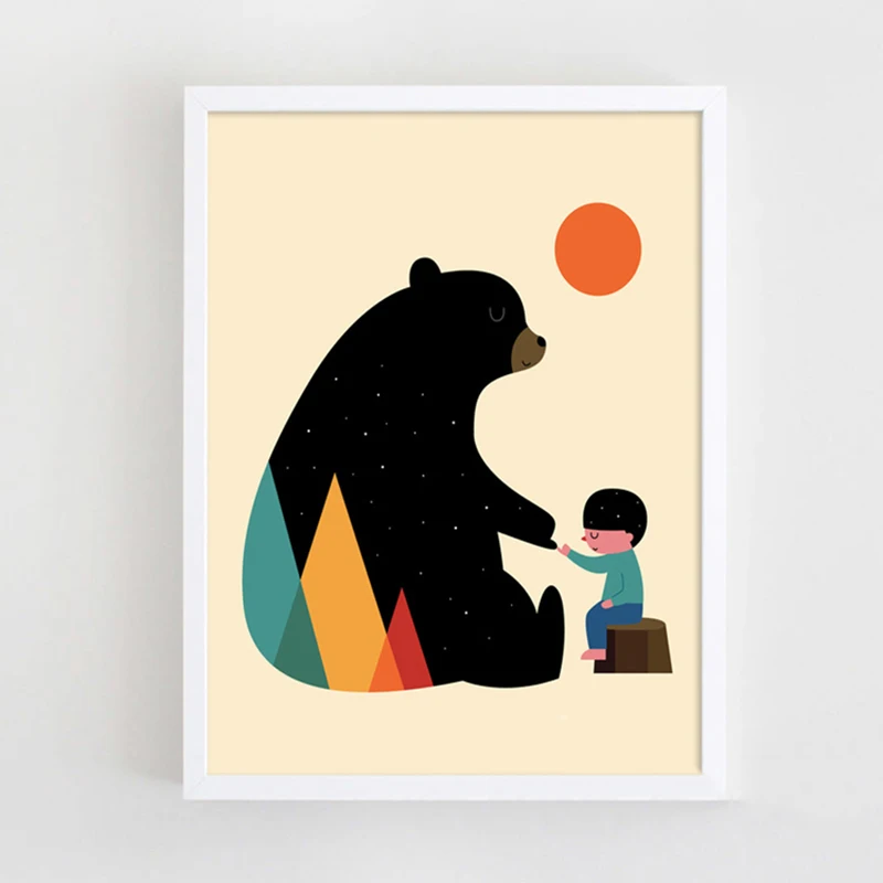 Cartoon-Animals-Canvas-Art-Prints-Happy-Fairy-Tale-Painting-Poster-Wall-Pictures-For-Home-Child-s (1)