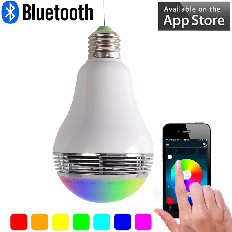 

Wifi LED Light Bulb Speaker Wireless Bluetooth Louderpeaker Smart Music Player Audio APP Remote Control Speaker On Phone APP