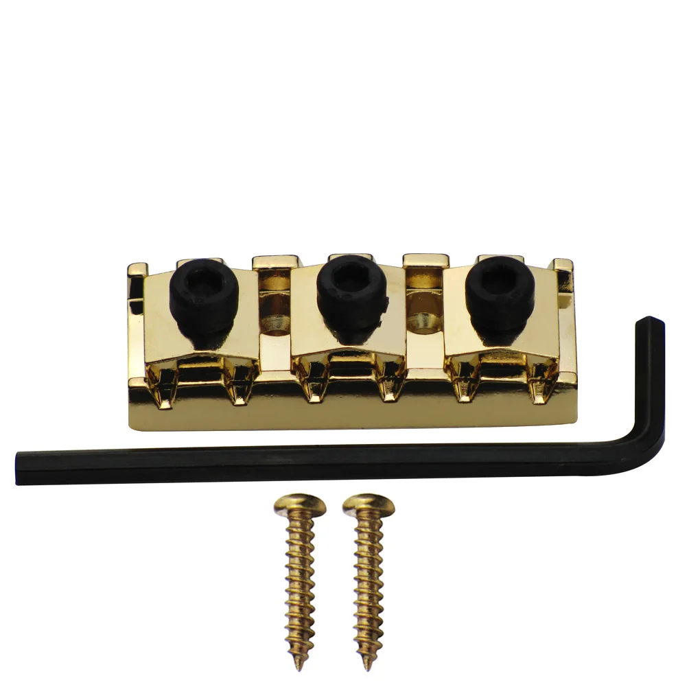 OriPure 1Pcs Golden Guitar Locking Nut 43mm String Lock For Electric