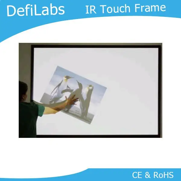 DefiLabs UD версия 75 дюймов 10 сенсорных точек ИК экранов без стекла|touch screen panel|ir touchir touch