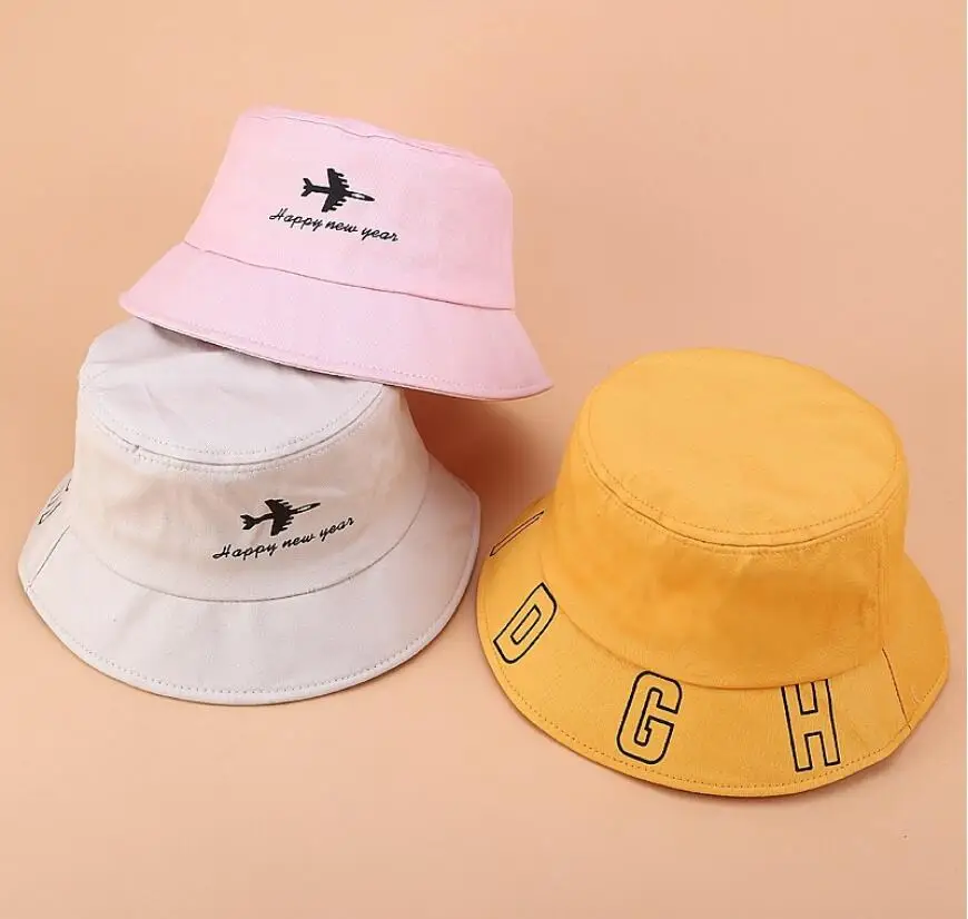 Шляпа-ведро с вышивкой самолета для мужчин и женщин, шляпа рыбака в стиле хип-хоп, шляпа Панама Боб для взрослых, летняя шляпа для влюбленных