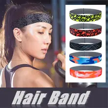 1 шт. резинки спортивные бейсболки Йога Фитнес Hairband Мода Бег открытый Фитнес хлопок оголовье анти пот диапазон волос