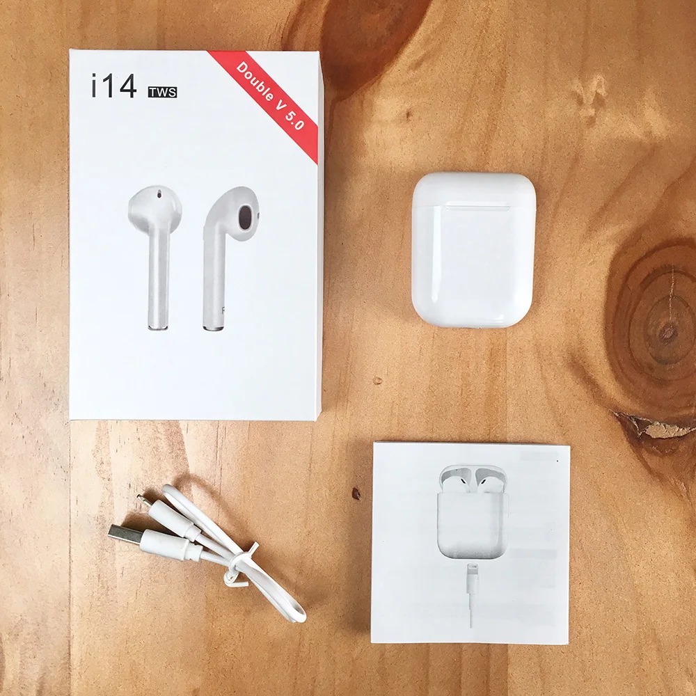 

i14 TWS Bluetooth Headset 1:1 In-ear Wireless Bluetooth5.0 Earphone Earbud Touch Control Earburd Sport Ear Pod for Xiaomi Iphone