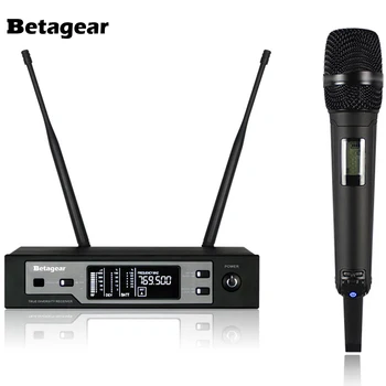通販 Betagearトゥルーダイバーシティステージマイクskm9100ワイヤレスマイクシステムuhf単一コードレスハンドヘルドマイク受信機用ステージ