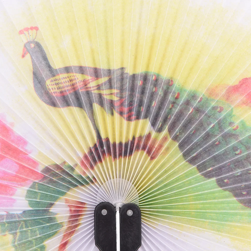1 шт. восточные цветочные причудливые вентиляторы китайская бумага складной ручной вентилятор вечерние свадебный подарок домашний декор узор случайный