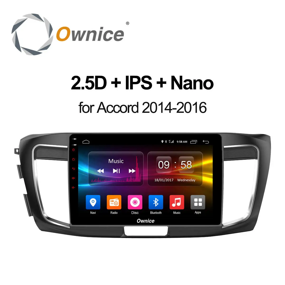 Ownice C500 + 10.1 &quotAndroid 6.0 для Honda Accord 2014 2015 2016 автомобилей Радио GPS плеер 2 ГБ Оперативная