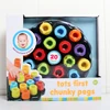 Tots First Chunky Pegs,Learning to Match, stack, build and sort the pegs in all kinds of shapes and sizes Educational toys 1
