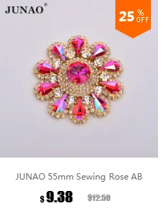 JUNAO 10 мм пришиваемые разноцветные акриловые стразы, аппликация с плоской обратной стороной, серебряный коготь, кристалл, стразы, круглый камень для пришивания, для рукоделия