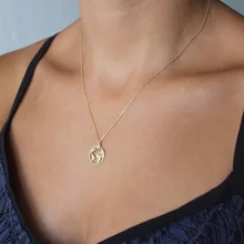 Модная круглая подвеска с картой мира, длинная цепочка, ожерелье для женщин, креативное колье, ожерелье