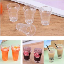 Молочная чайная кукла украшение дома оптом миниатюрная чашка с молочными чашками еда напиток игрушка