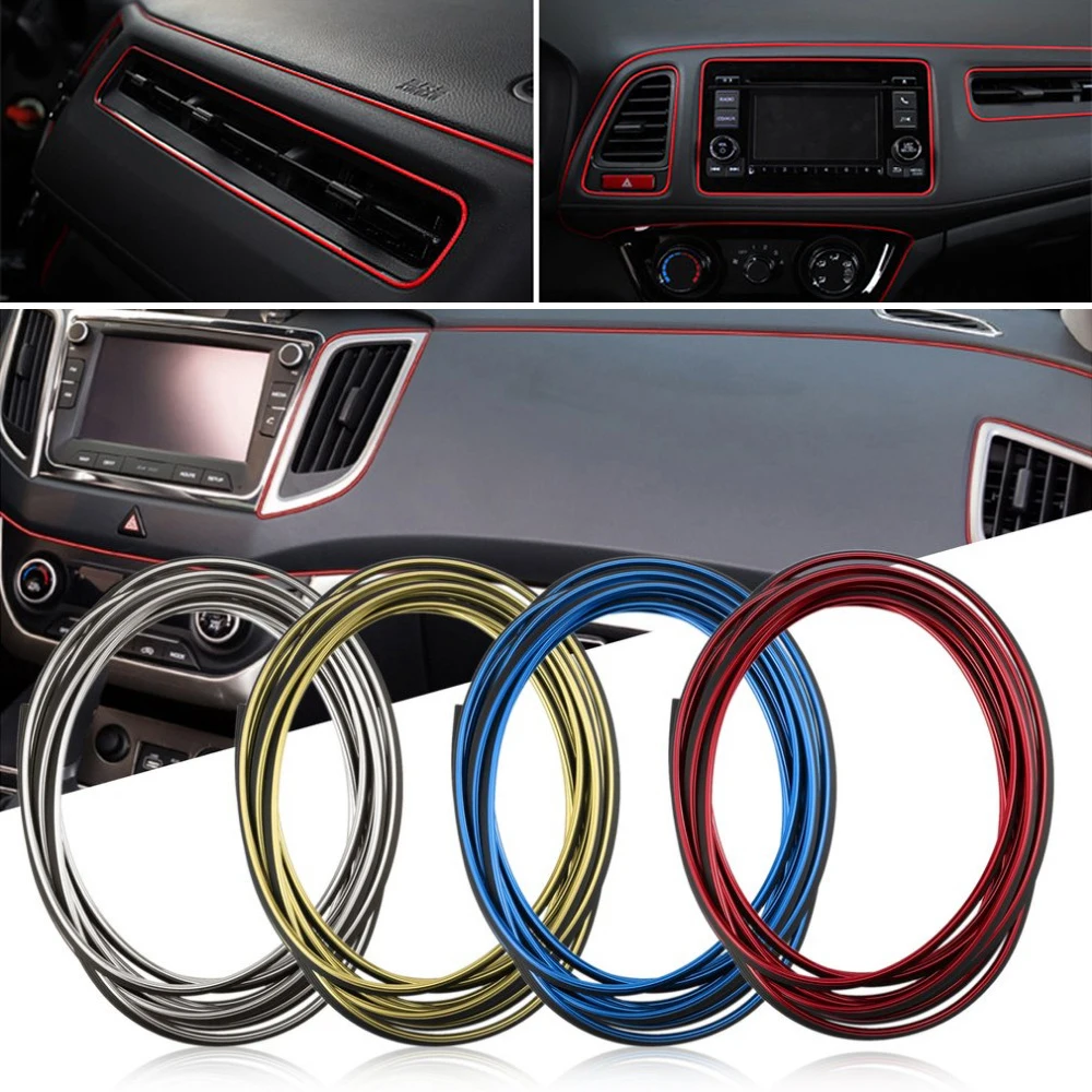 

Car Door Edge Dashboard Air Vent Steering-wheel Decoration For Audi A3 A4 A5 A6 A7 A8 B6 B7 B8 C5 C6 TT Q3 Q5 Q7 S3 S4
