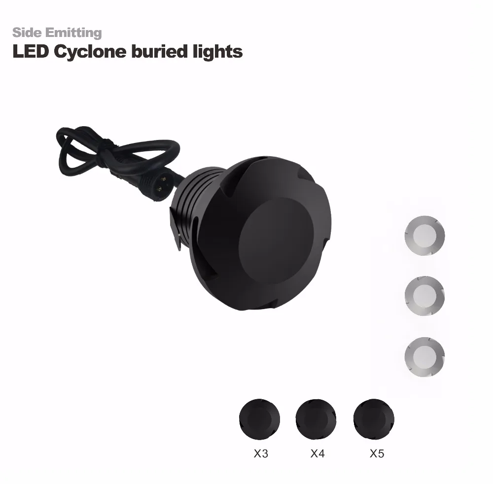 Lâmpada de Assoalho Luz ao ar Ip67 à Prova Novo Livre Ingrond Dip67 Água Led Deck Passo Escada Subterrânea Jardim Luz Parede 12v 3w 3 High Quality Luzes e Iluminação