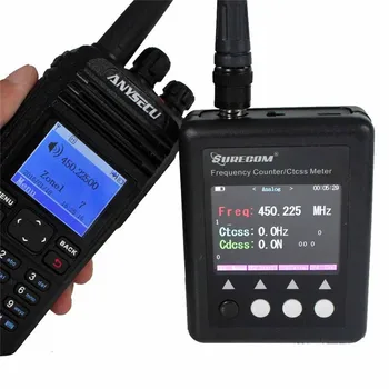 Online 10pcs NEW SURECOM Frequency Meter SF401 Frequency Counter 27Mhz-3000Mhz Radio Frequency Counter Meter With CTCCSS/DCS Decoder