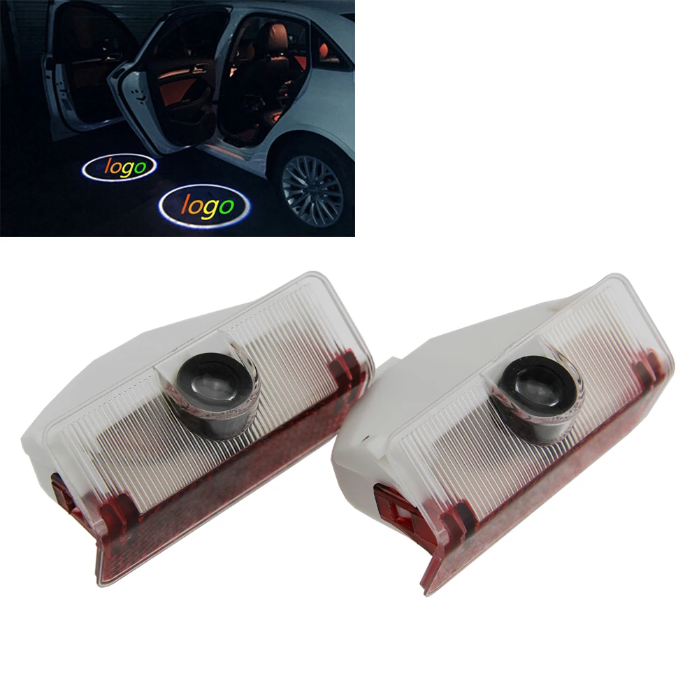 

2Pcs Car LED Door Lamp Logo Projector 3D Welcome Ghost Shadow Laser light For Benz GLK 300 350 X204 Door Step Courtesy Light