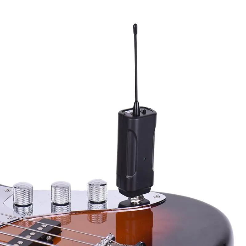 

Portable Wireless Audio Transmitter Receiver System for Electric Guitar Bass Electric Violin Musical Instrument