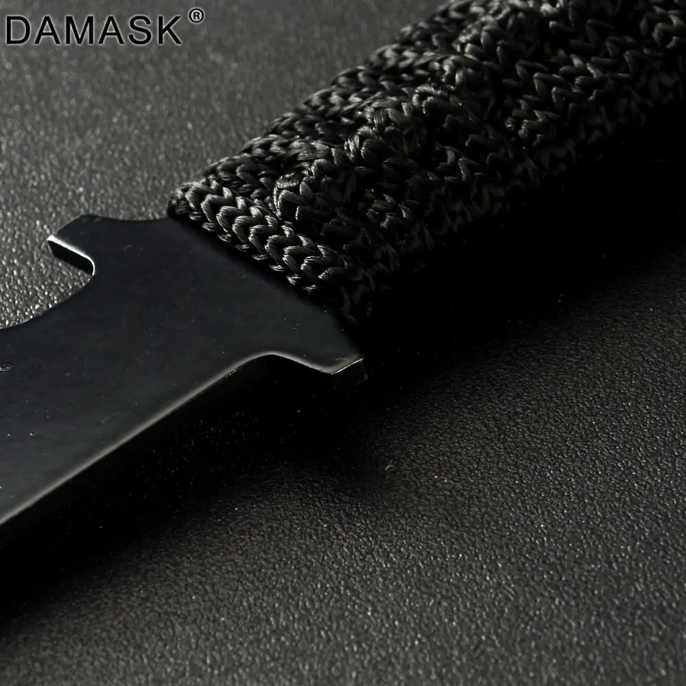 Дамасский кошмар с фиксированным лезвием Открытый черный nife портативный