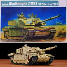 1 35 Scale UK Challenger Type 2 Main Battle Tank 2003 Iraq Hardcover Edition DIY Plastic
