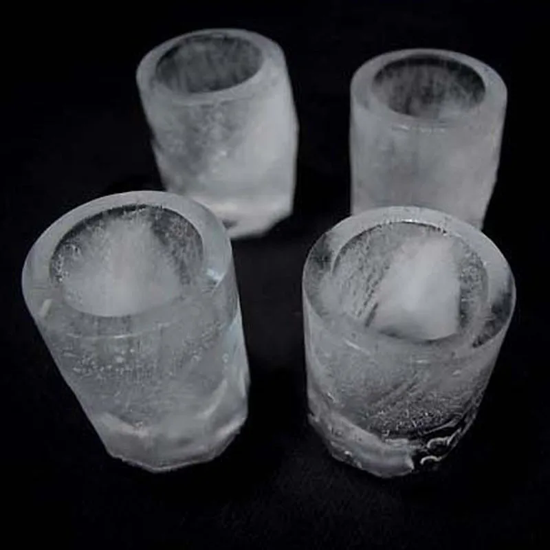 4-Cup Ice Cube shoe shape Silicion Shooters стеклянные формы для замораживания поднос производитель вечерние-46