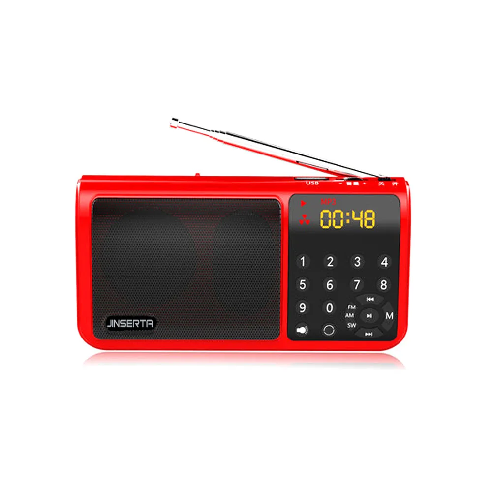 E3320-Mini FM AM SW Radio-red