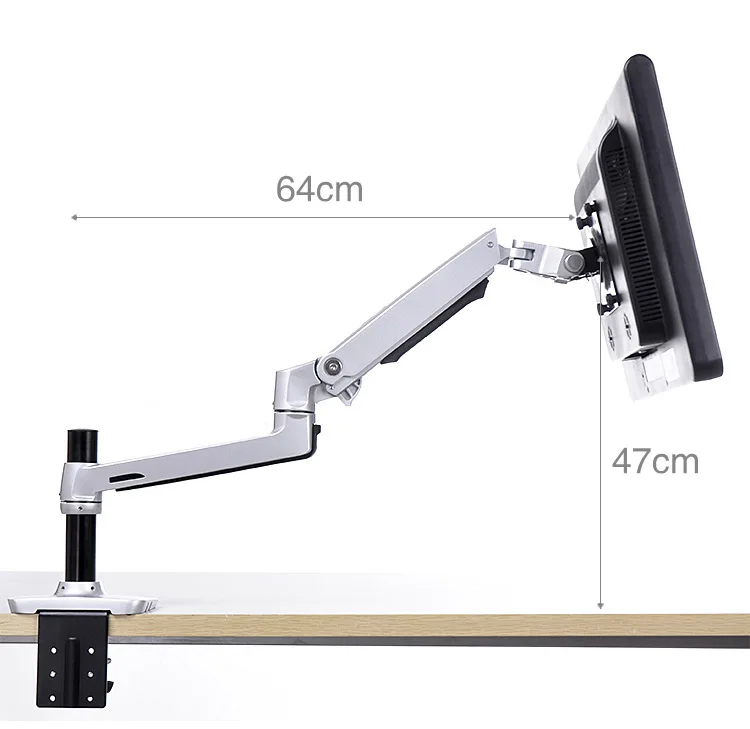Suporte de Monitor Braço de Mola Suporte de Alumínio Tela Desktop Movimento Completo 17-32 Mecânico Monitor Carregamento 10kgs Dl-8012 Lcd - Image 3