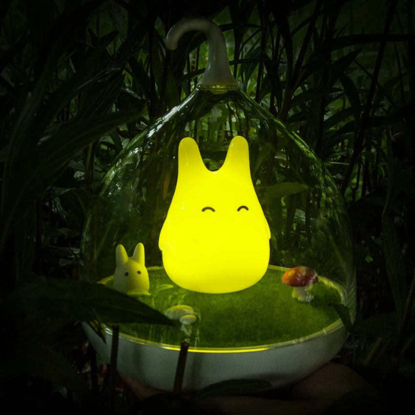 Mini Landscape LED Night Light Birdcage Novelty Lighting Creativity USB