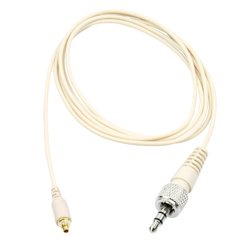 

Professional Beige TRS 3.5mm Screw Jack Microdot Detachable Microphone Cable for Sennheiser Wireless Microphone System 1.1M