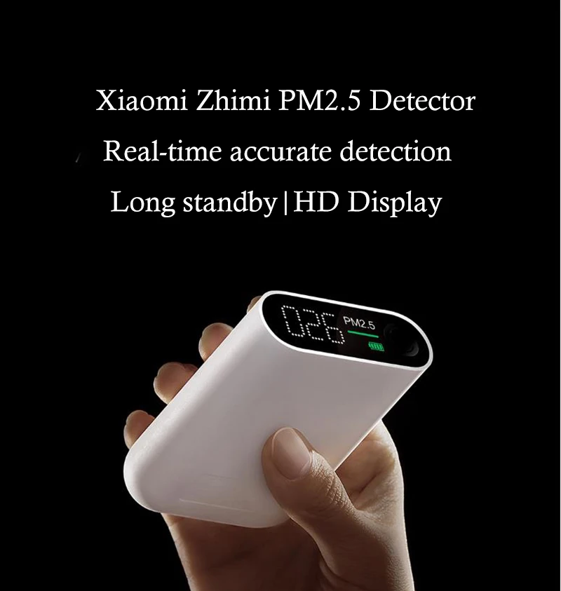 Xiaomi mi jia Smart PM2.5 детектор воздуха портативный чувствительный тестер качества воздуха светодиодный цифровой индикатор