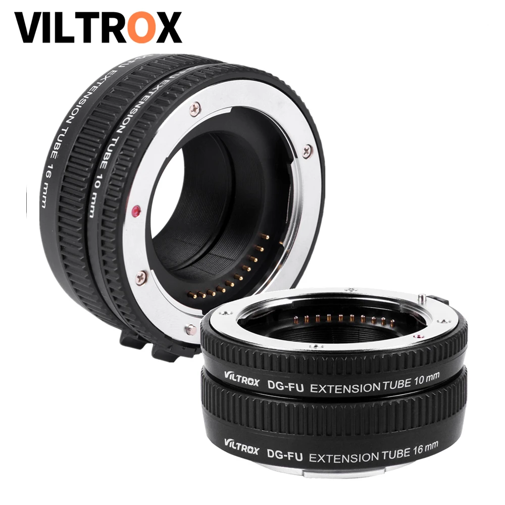 VILTROX DG FU Автофокус AF металлический Макро Удлинитель кольцо объектив адаптер