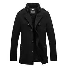 2017 mode männer wollmäntel business casual jacke winter peacoat oberbekleidung m l xl xxl 3xl 4xl af12