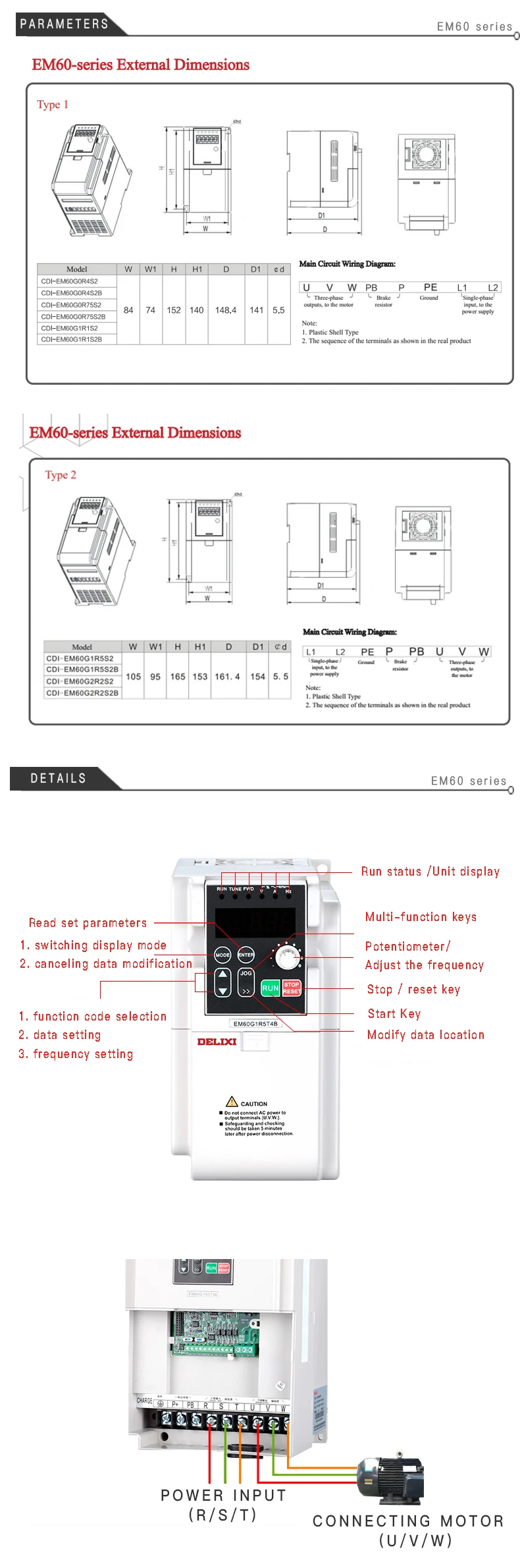 DELIXI AC DC 380V 5.5KW 3 фазы Входная частота инвертора диски для мотора Скорость Управление-регулируемым приводом 50Гц 60Гц постоянного/переменного тока Частотный преобразователь VFD